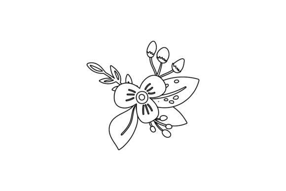 Flora Flowers Design Line Style Graphics and Freebies Review