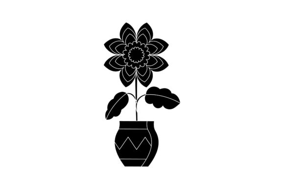 Flowers Beautiful Collection Black Style Graphics and Illustrations