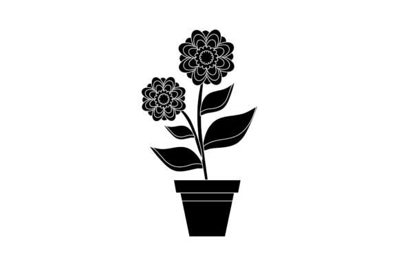 Flowers Beautiful Spring Black Style Graphics Freebies