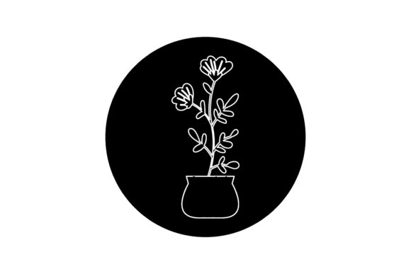 Flowers Beauty Cutes White Line Style Graphics Freebies