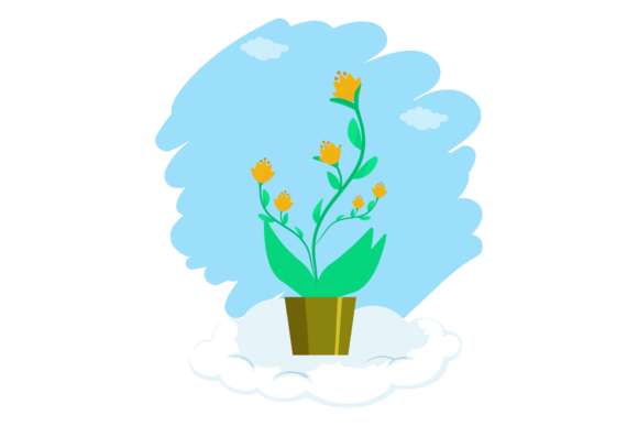 Flowers Beauty Garden Cloud Style Graphics and Illustrations Review