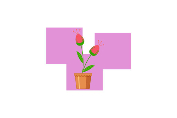 Flowers Color Icons: A Practical Review for Digital Graphics and Illustrations