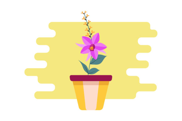 Flowers Cute Icon Illustration Vector Graphics and Illustrations