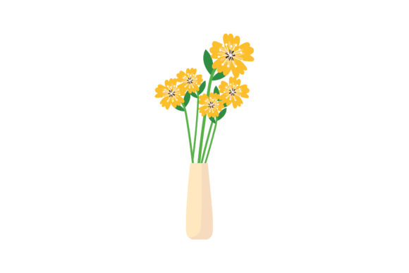 Flowers Decorative in Vase: Graphics and Illustrations Review