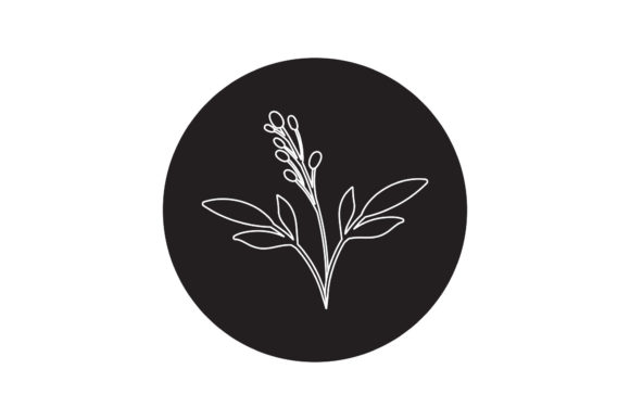 Flowers Design Flora White Line Style Graphics Freebies Review
