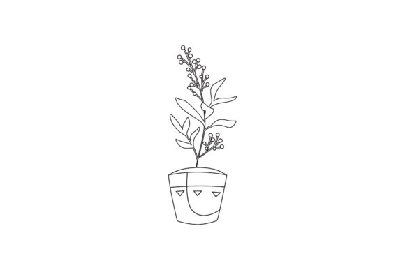 Flowers Icons Illustration Line Style Review