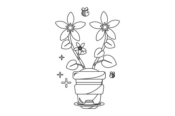 Flowers Icons Illustration Line Styles Graphics Freebies