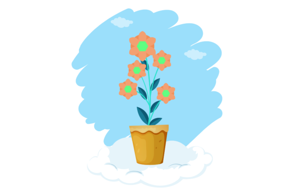 Flowers Pink Decoration Cloud Style Graphics and Illustrations Review