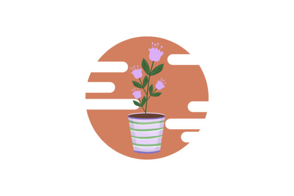 Flowers Pot Illustrations: Essential Graphics for Local Brand Identity