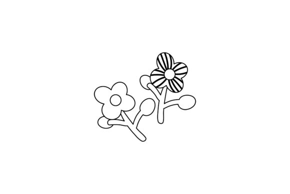 Flowers Spring Line Style Graphics Freebies Review