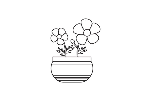 Flowers Vector Line Style Graphics Freebies Review