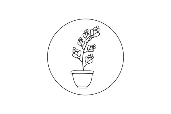 Flowers with a Pot Line Style Graphics Freebies Review