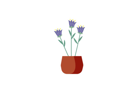 Purple Flowers Graphics and Illustrations for Local Branding