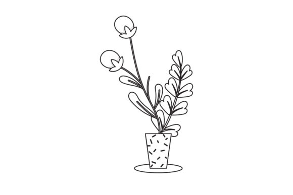 Soft Pink Flowers Icon Line Style Graphics and Freebies